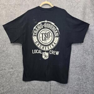 Trans-Siberian Orchestra‎ 2015 Tour Local Crew T-Shirt Extra Large Black Gildan